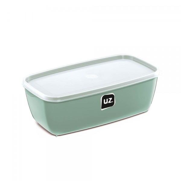 Pote Multiuso Retangular Verde Menta 3 Litros