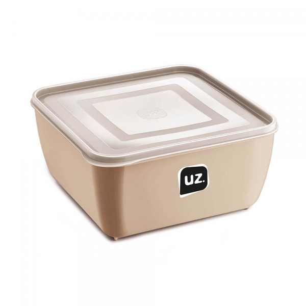 Pote Multiuso Premium Quadrado Capuccino 5 Litros