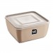 Pote Multiuso Premium Quadrado Capuccino 2,5 Litros