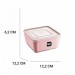 Pote Multiuso Premium Quadrado Rosa 500ml