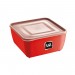 Pote Multiuso Premium Quadrado Vermelho 500ml