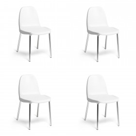 Conjunto 4 Cadeiras Bab Branco