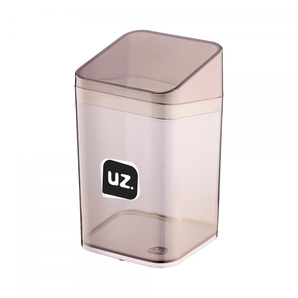 Porta Algodão Slim Translúcido Rosa