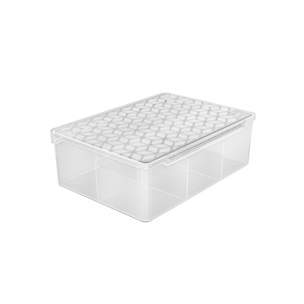 Box Multiuso com Divisória Transparente Translucido