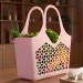 Bolsa Flexa Multiuso Rosa Solido de Plastico