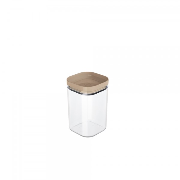 Organizador Hermético 1 Litro com Tampa Cappucino