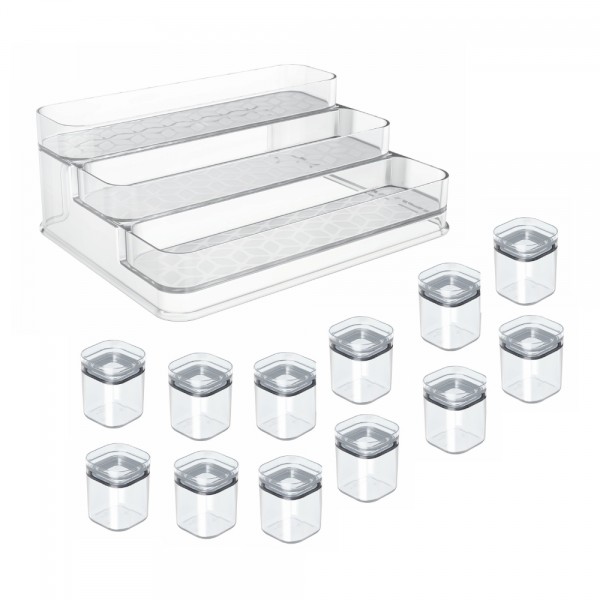 Kit Porta Temperos Transparente Translucido