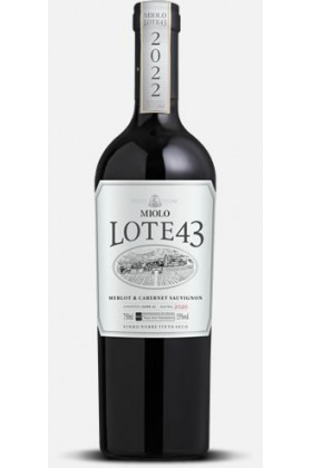 Vinho Tinto Miolo Lote 43 Merlot | Cabernet Sauvignon 2022 750 Ml (lançamento)