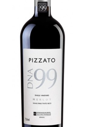 Vinho Tinto Pizzato Dna99 Single Vineyard Merlot D.o. Safra 2021 750ml